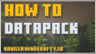 Datapack BASICS Tutorial Datapacks Java 1 19