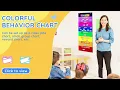 ALSLEA Behavior Chart for Classroom 46 L x 17 W Colorful Behavior Chart for Kids at Home