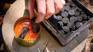 How To Make The Ultimate Survival Firestarter from charcoal #bushcraft #lifehacks #outdoors