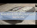 Review UOZZI BEDDING White Floral Comforter Sheet Set 7 Pieces Bed in a Bag Queen Size Green Vine wi