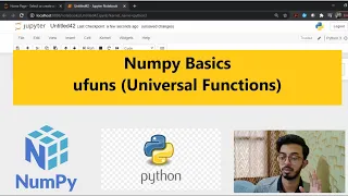 Numpy Basics 5 Numpy ufuns Universal Functions