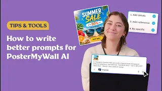 How to write better prompts for PosterMyWall AI