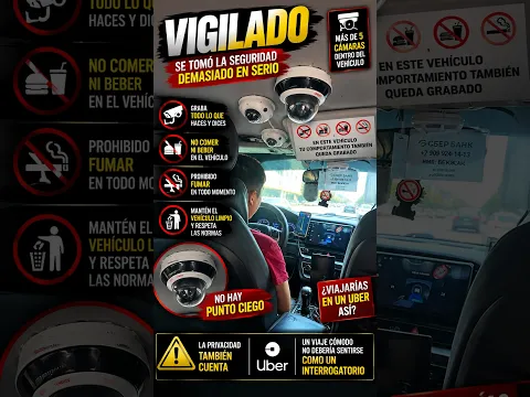 Seguridad al extremo: Uber instala más de 5 cámaras en el techo para vigilar a los pasajeros