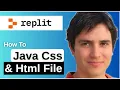 How To Java Cass And Html File In Replit