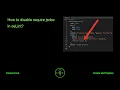 How to disable require jsdoc in esLint