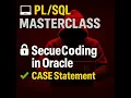 Oracle Plsql case statements Master class zero to pro basic part - 3 5 question
