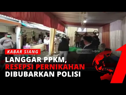 Ketahuan Gelar Resepsi Pernikahan di Massa PPKM, Penyelenggara Bongkar Tenda