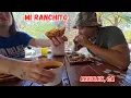 Eating at an Outdoor Mexican Restaurant in Reedley California Huge Birria Tacos Mi Ranchito