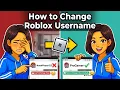 how to change roblox username
