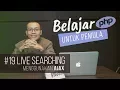 Belajar PHP untuk PEMULA 21 LIVE SEARCH menggunakan AJAX
