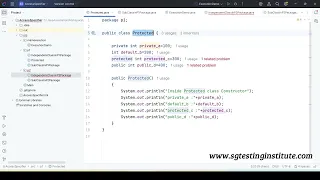 Core Java OOPS Part - 40 Access Specifier Access Modifiers Other Package p2 package