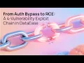 From Auth Bypass to RCE A 4-Vulnerability Exploit Chain in DataEase - Exploit POC