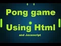 How to make Ping pong game using javascript and html