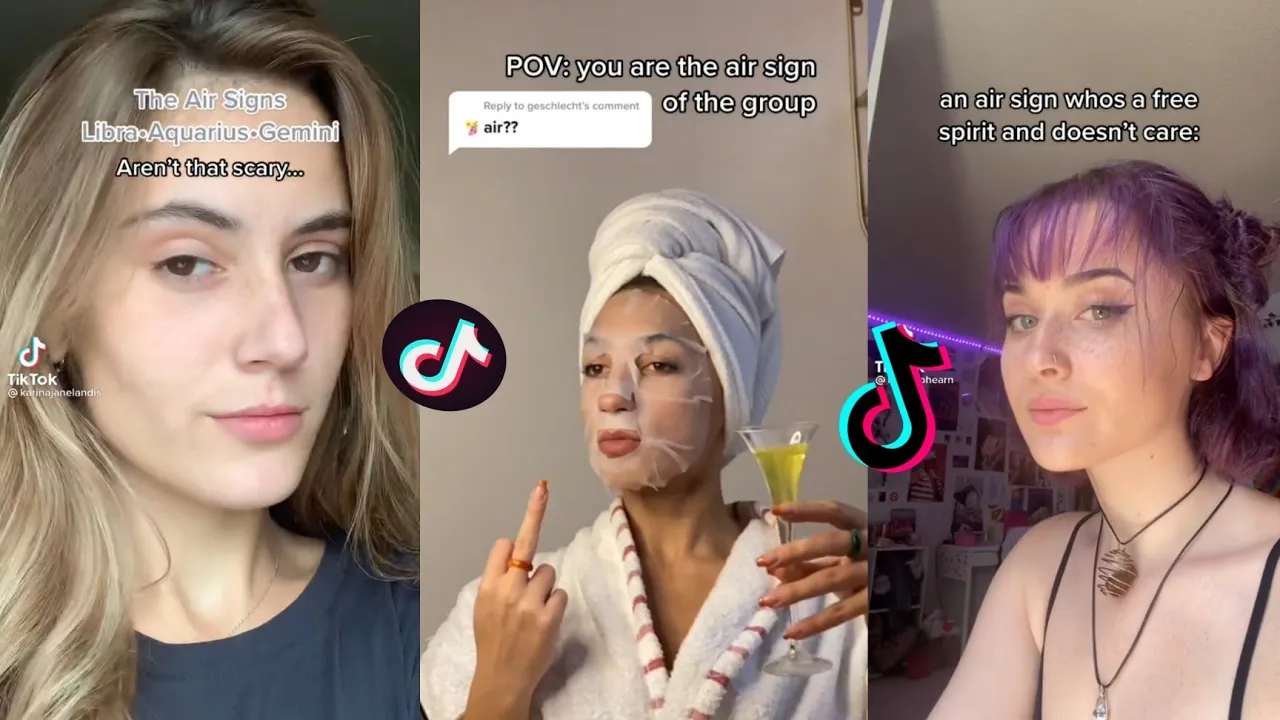 Tiktok only for the ✨ AIR SIGNS✨ / funny and relatable air sign tiktoks