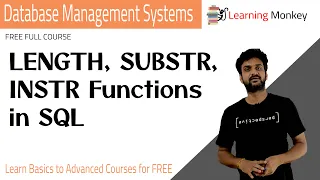 LENGTH SUBSTR INSTR Functions in SQL Lesson 59 DBMS Learning Monkey