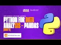 BOOTCAMP DATA SCIENCE MACHINE LEARNING PYTHON FOR DATA ANALYSIS - PANDAS CONT D