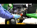 John Deere D105 Briggs and Stratton Oil Change