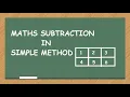 Math Subtraction - Grid method