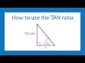 How to use the tangent ratio to find a missing length