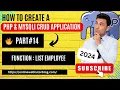 PHP MySQLi CRUD Application Tutorials Handle Function List Employee