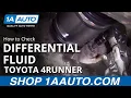 How to Check Front Differential Fluid 02-09 Toyota 4Runner