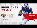 Saquon Barkley Rushes for 106 Yards in NFL Debut