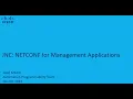 JNC NETCONF for Management Applications
