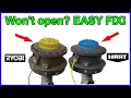 How to fix Ryobi or Hart weedeater head that WON T OPEN