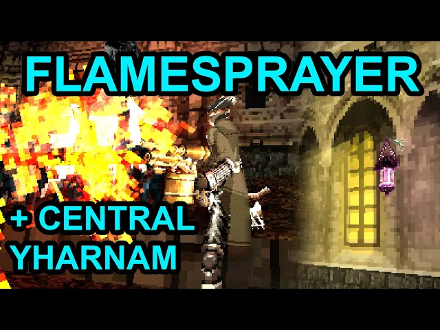 Bloodborne PS1 Demake: Flamesprayer &amp; Central Yharnam WIP