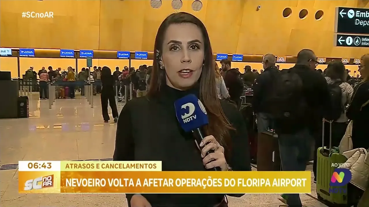 Nevoeiro volta a causar transtornos no aeroporto de Florianópolis