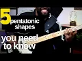 5 Pentatonic Scale Shapes Solo Improv