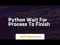 python wait for process to finish