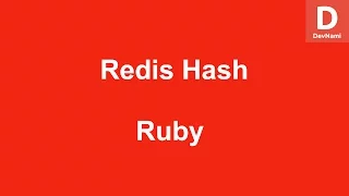 Ruby Create Hash in Redis