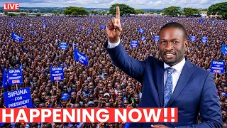 Live !! Sifuna addresses the young aspirants in Ufungamano Nairobi.