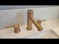 Moen Align Brushed Gold Two-Handle Three-Hole Modern Widespread Bathroom Faucet QUICK OVERVIEW