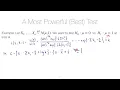 STAT 5520 Unit Neyman Pearson Lemma example