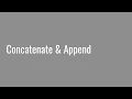 4 14 Concatenate Append