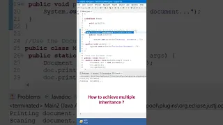 How to achieve multiple inheritance in java