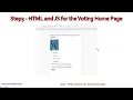 Step3 - HTML and JS for the Voting Home Page C Console Project on Voting App