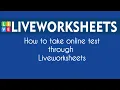 Liveworksheets tutorial How to take online test