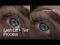 Lash Lift and Tint Process Step by Step Tutorial from start to finish