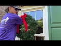 Hang Wreath on Window
