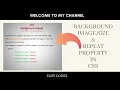 CSS3 - Background-image CSS3-Background-size and Background-repeat
