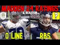 Top 10 Running Back Offensive Lineman Madden NFL 24 Player Ratings Reaction