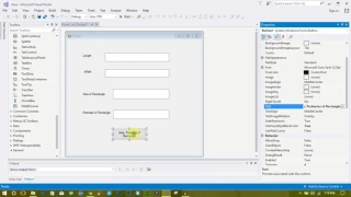 How to find Area and Perimeter of Rectangle on VB in Visual Stdio 2017 part 6