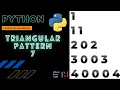 PYTHON TRIANGULAR PATTERN PROGRAM 7