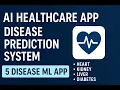 AI Healthcare Prediction System ML App using Python Streamlit Data Science Project
