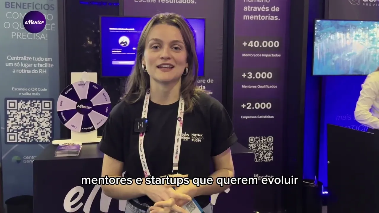 Amanda Cavali explica a parceria entre Hotmilk PUC PR e eMentor