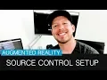 Creating an augmented reality game and setting up game source control using GIT Bitbucket