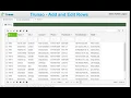 Add and Edit Rows - Trunao